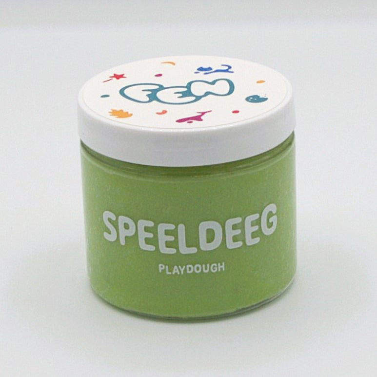 groen natuurlijk speeldeeg voor rustgevend en zelfstandig spel