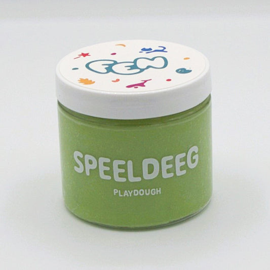 groen natuurlijk speeldeeg voor rustgevend en zelfstandig spel