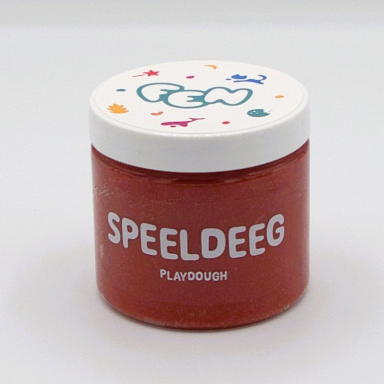 rode speeldeeg voor fantasierijk vrij spel voor jonge kinderen