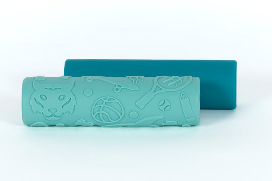 deegrol en stempels voor speeldeeg en koekjes geschikt voor open ended creatief spel van jonge kinderen